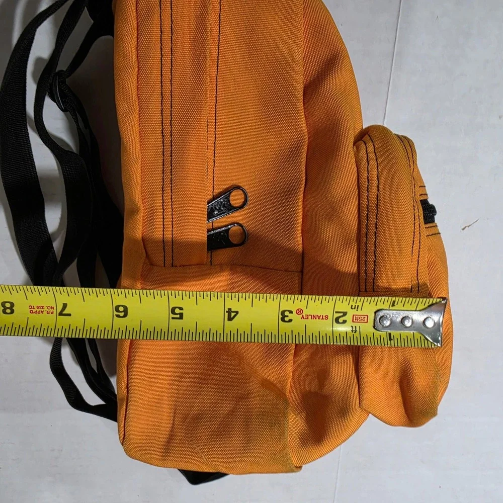 JanSport Mini Backpack Orange Canvas Vintage Small Bag T907 Mens Womens Lids